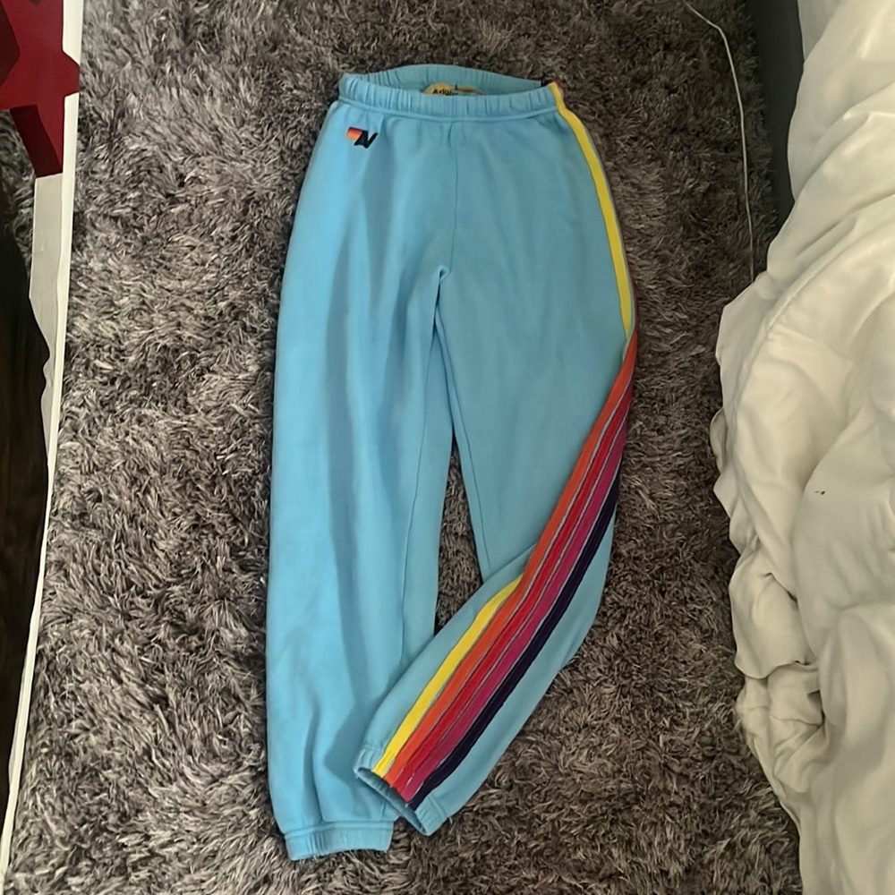 5 Stripe Sky Aviator Nation Sweatpants Size S